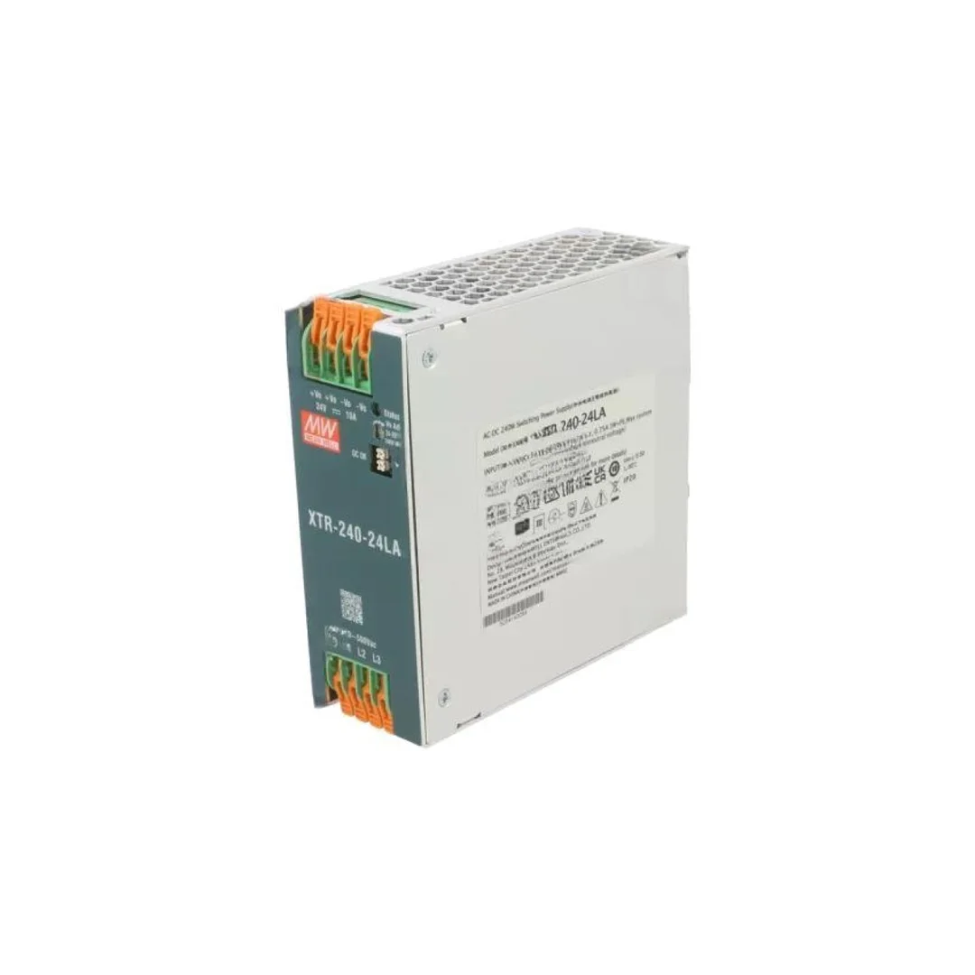 Zasilacz impulsowy na szynę DIN, 240 W, napięcie wejściowe: 24 VDC, prąd wyjściowy: 10 A XTR-240-24LA