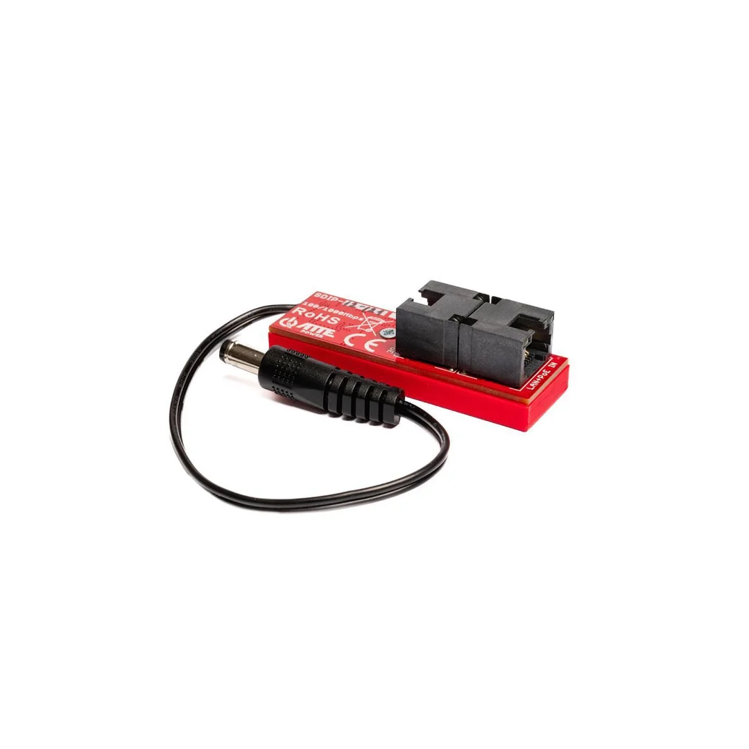 Gigabitowy adapter PoE z przetwornicą obniżającą napięcie do 12 V 2xRJ45 (1xPoE IN, 1xLAN OUT) 10/100/1000Mb/s + 1x DC 12V ATTE
