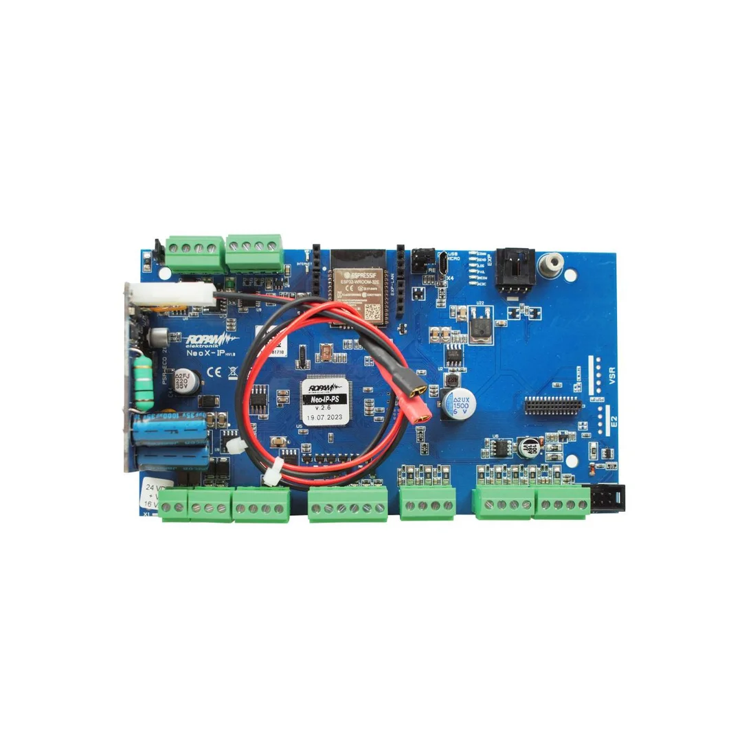 Centrala alarmowa Neo-IP-PS, WiFi, 2 strefy, 8-32 wejść, 8-24 wyjść, 24VDC