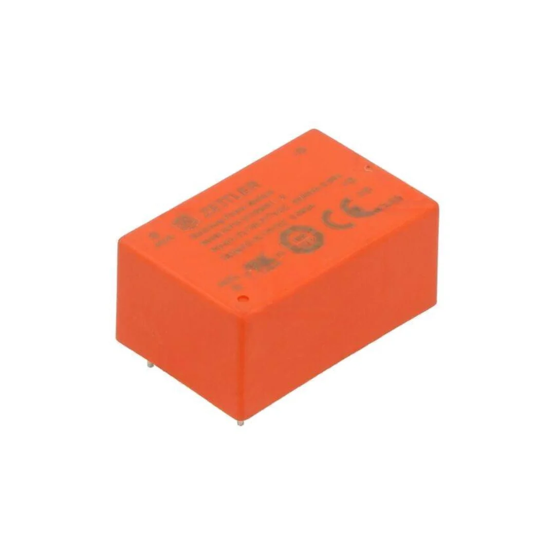 Przetwornica AC/DC, Moc: 1W, Uwej: 85...305VAC, 100...430VDC, Iwyj: 83mA, Uwyj: 12VDC, na PCB HP01S1200WI-X