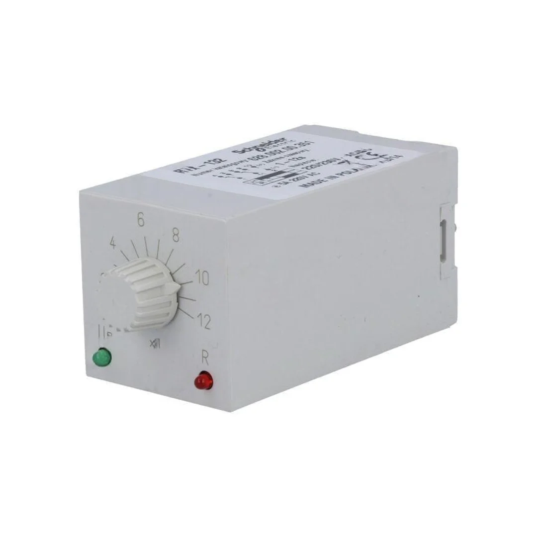 Moduł automatyki przekaźnik czasowy, na panel, na szynę DIN, podstawka, PIN: 11, gniazdo okrągłe, IP40, RTX-132 220/230 12SEK