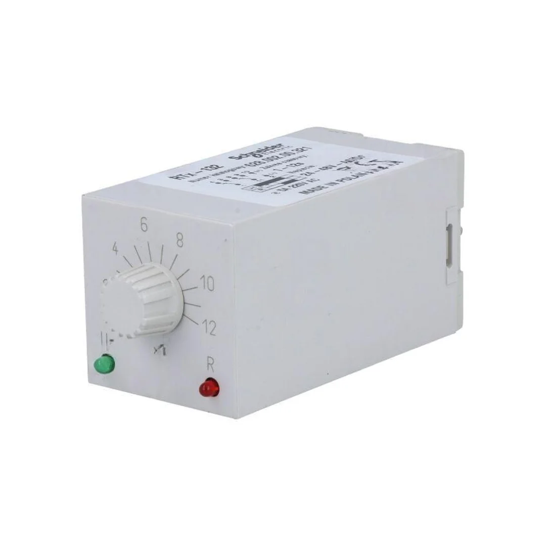 Moduł automatyki przekaźnik czasowy, na panel, na szynę DIN, podstawka, PIN: 11, gniazdo okrągłe, IP40, RTX-132 24/48 12SEK