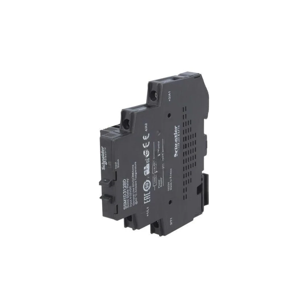 Przekaźnik półprzewodnikowy, 1-fazowy, na szynę DIN, max. 12A, 1...100V DC, IP20, SSM1D312BD
