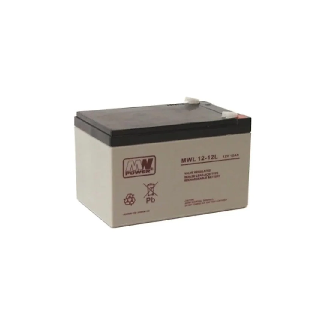 Akumulator AGM do zasilacza UPS 12V 12Ah MWL bezobsługowy (Faston 250) MW Power