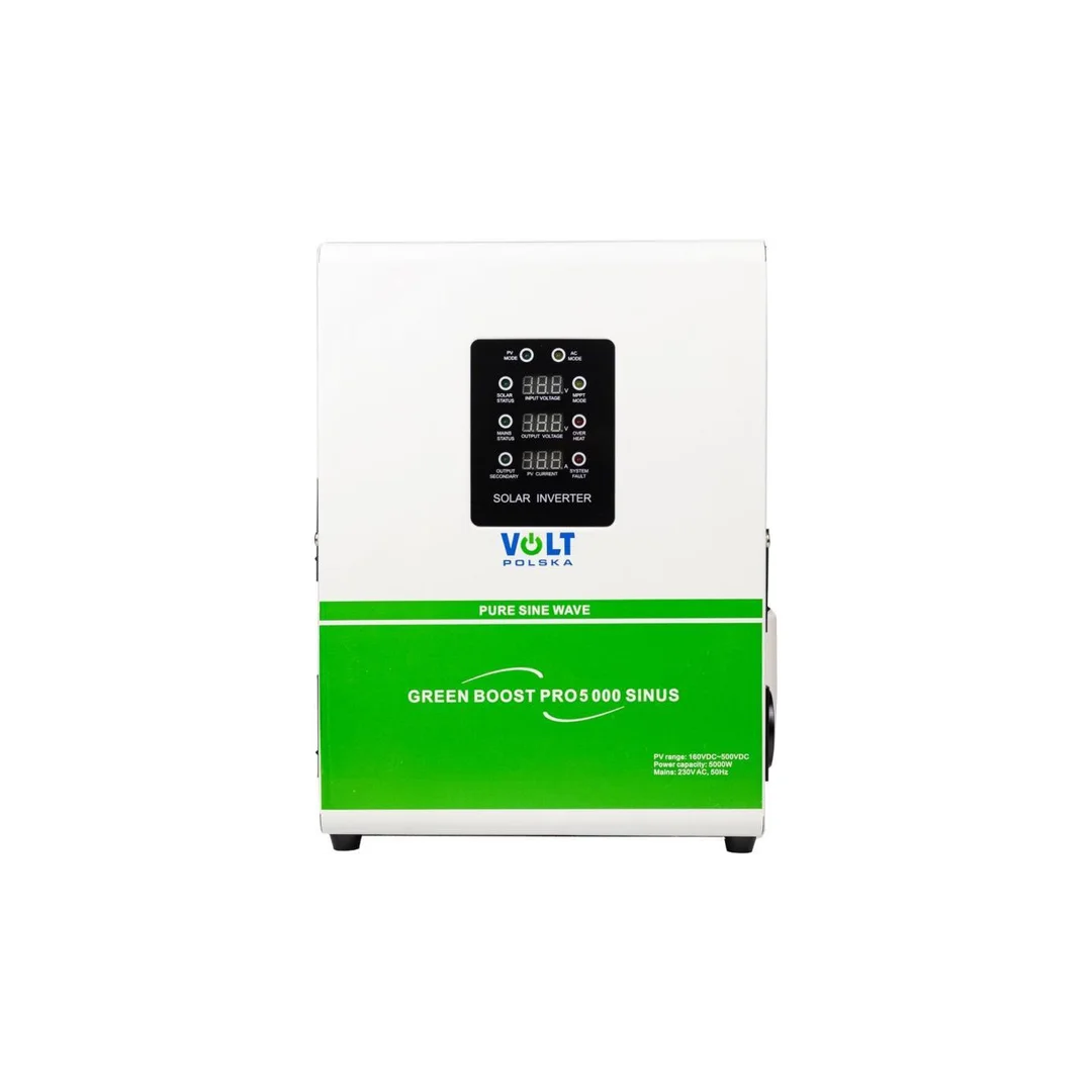 Przetwornica solarna Green Boost PRO 5000 Sinus Bypass 160-500VDC do grzania wody w bojlerze