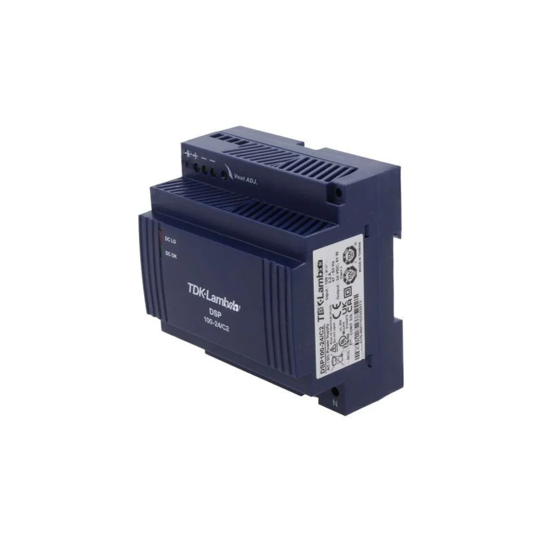 Zasilacz impulsowy na szynę DIN, 100W, 3,8A, 24V DC, listwa zaciskowa, DSP100-24/C2