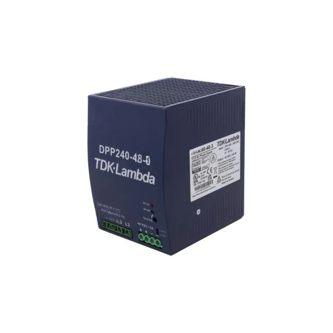 Zasilacz impulsowy na szynę DIN, 240W, 5A, 48V DC, 3 x 340...575V AC, listwa zaciskowa, DPP240-48-3