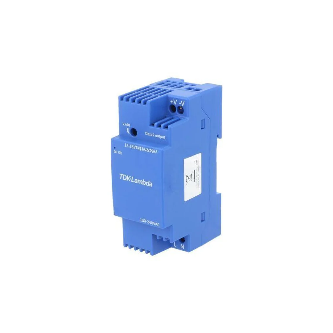 Zasilacz impulsowy na szynę DIN, 30W, 2,1A, 12V DC, listwa zaciskowa, DRL30-12-1