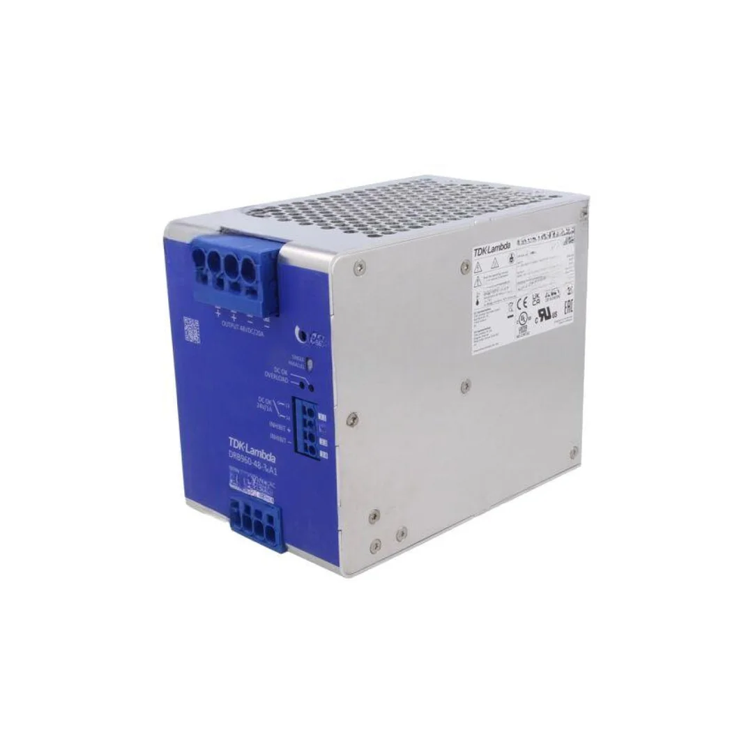 Zasilacz impulsowy na szynę DIN, 960W, 20A, 48V DC, 3 x 350...575V AC, listwa zaciskowa, DRB960-48-3-A1