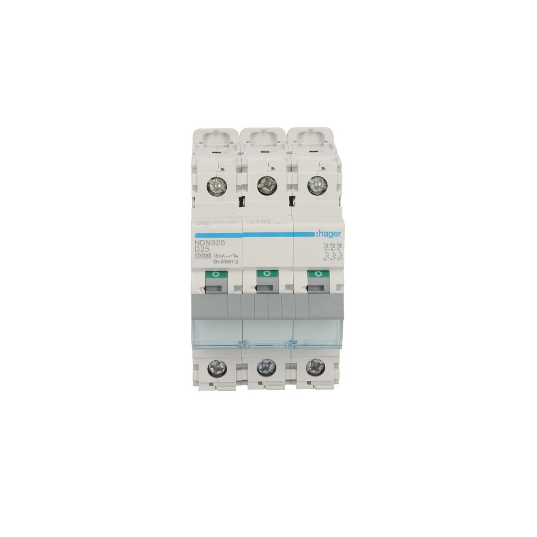 Wyłącznik nadprądowy 3P D 25A 10kA AC NDN325