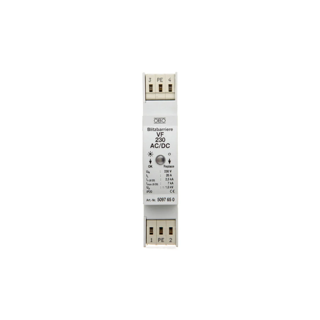 Ogranicznik przepięć dla systemów dwużyłowych 350VDC 2,5kA 1,4kV VF230-AC/DC 5097650