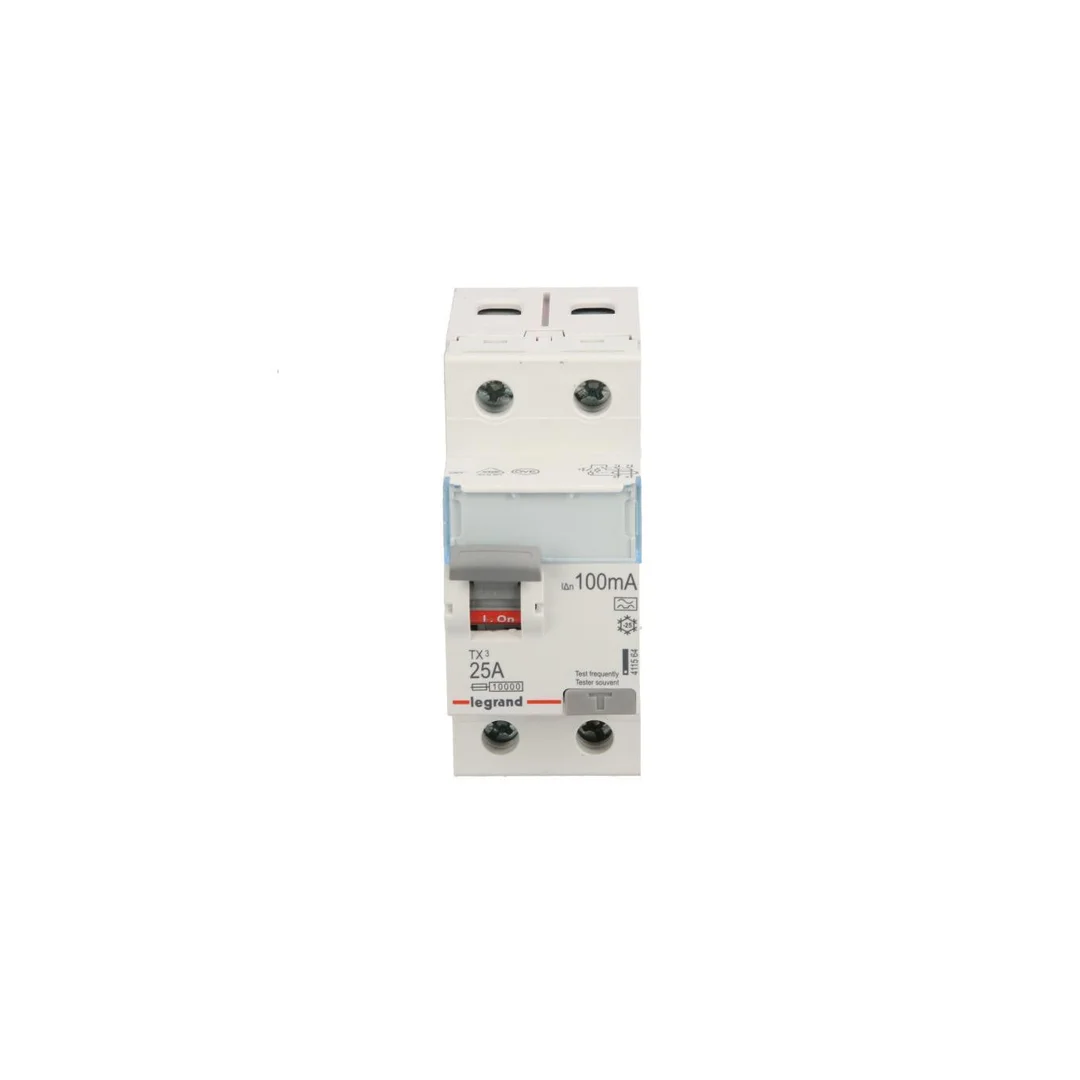 Wyłącznik różnicowoprądowy 2P 25A 0,1A typ A P302 TX3 411564