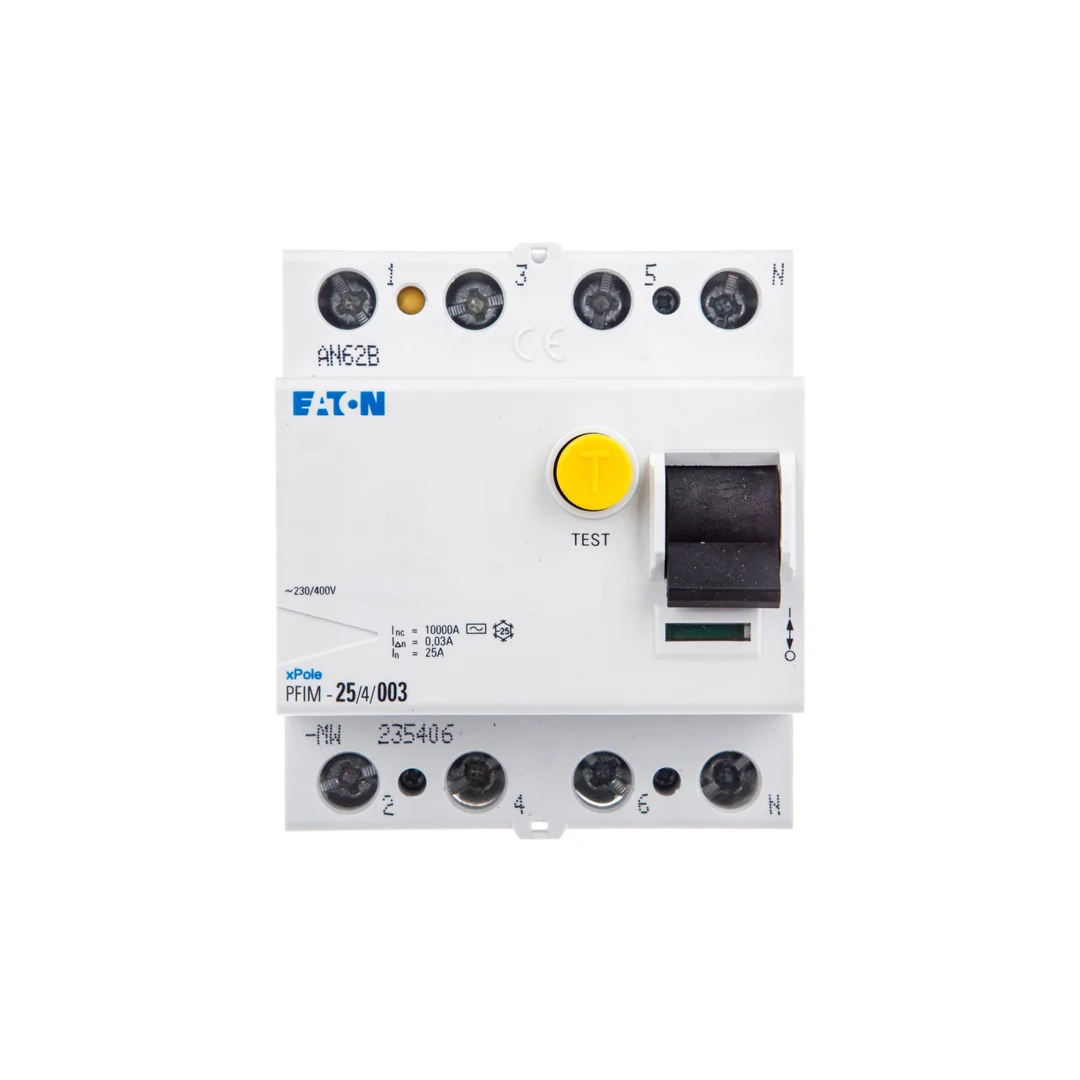 Wyłącznik różnicowoprądowy 4P 25A 0,03A typ AC PFIM-25/4/003-MW 235406