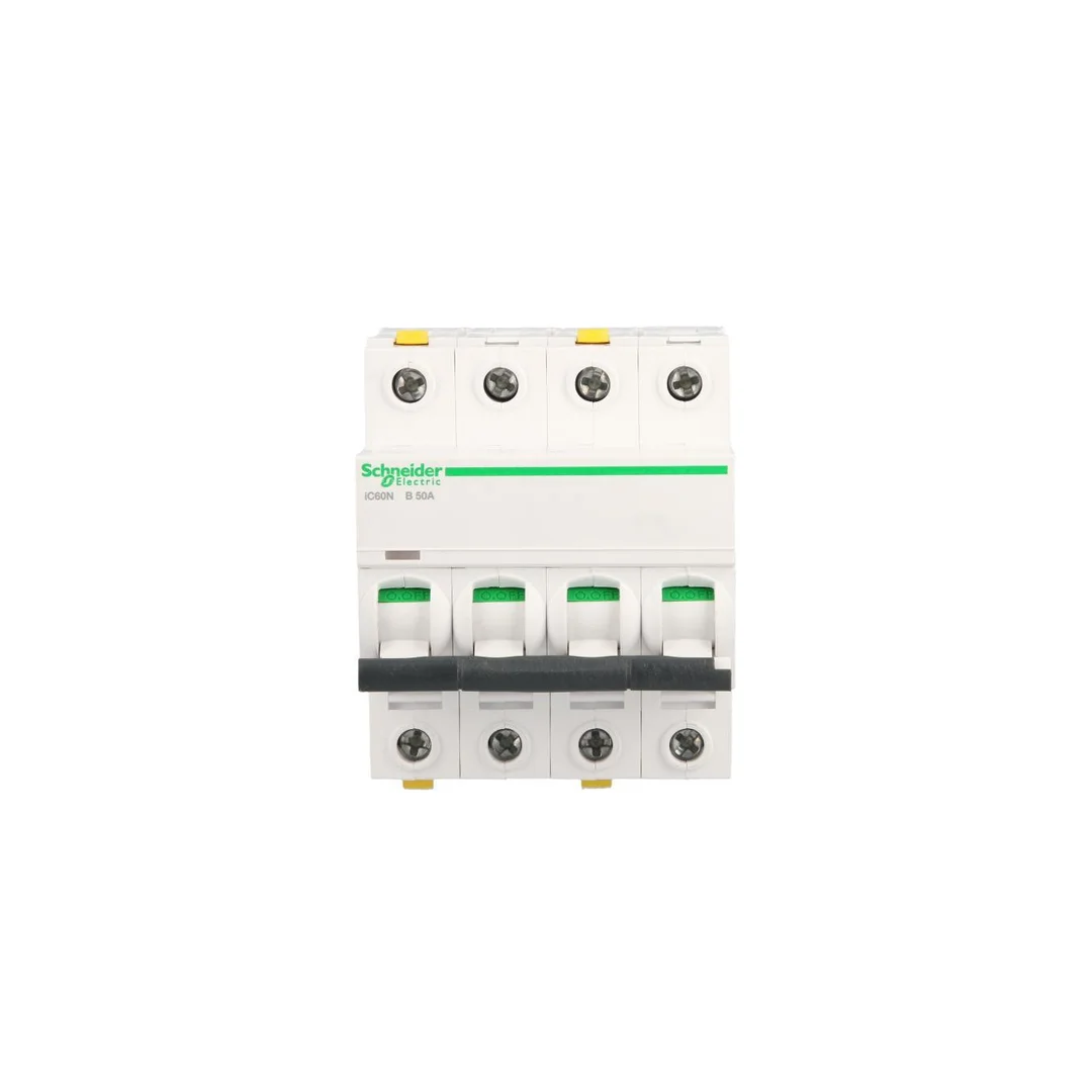 Wyłącznik nadprądowy 4P B 50A 6kA AC iC60N-B50-4 Acti9 A9F03450