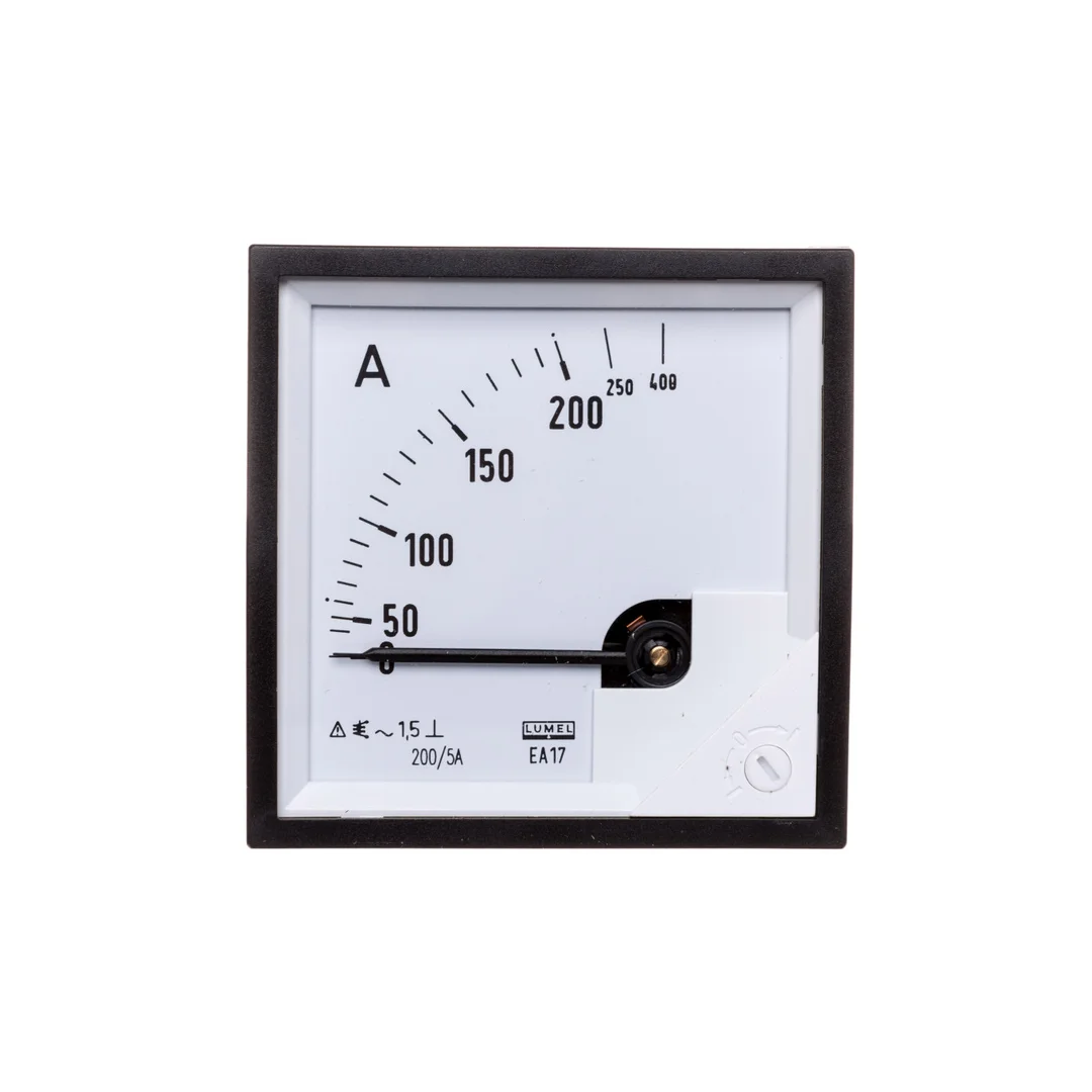 Amperomierz analogowy tablicowy 200/400A do przekładnika 200/5A 72x72mm IP50 C3 K=90 st. EA17N F41800000000