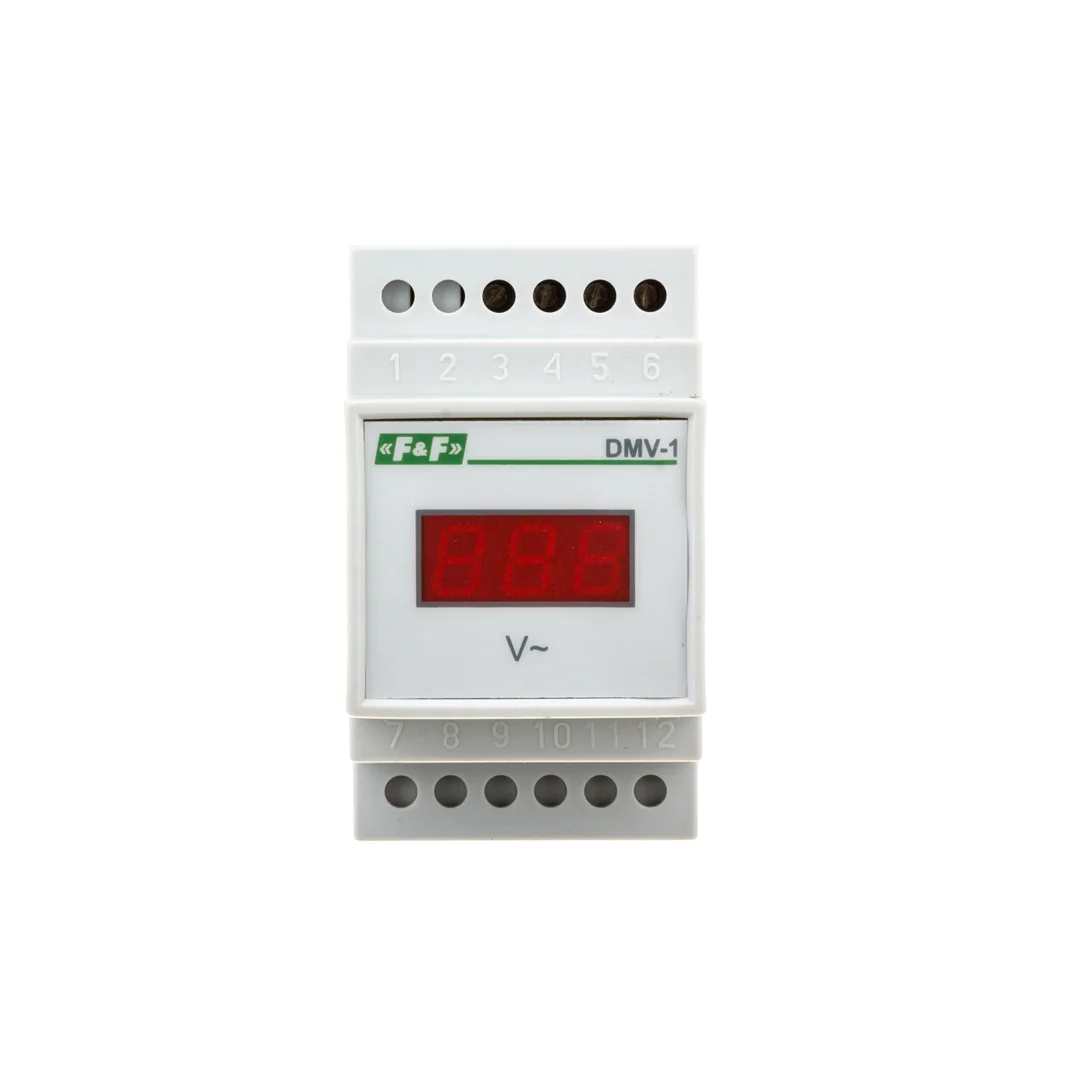 Woltomierz 1-fazowy cyfrowy modułowy 100-300V AC dokładność 1 DMV-1