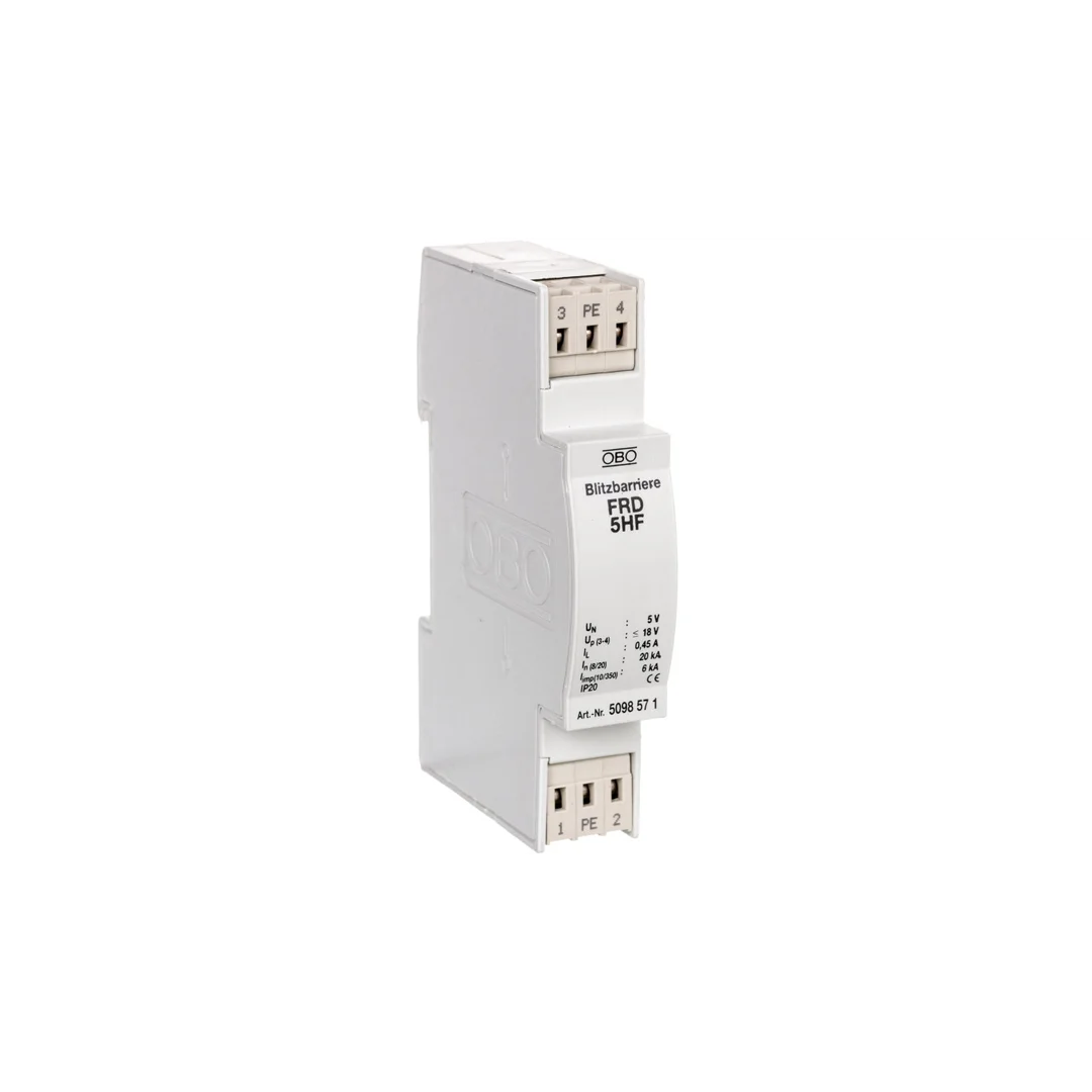 Ogranicznik przepięć dla systemów dwużyłowych 4VAC/6VDC 9kA 18kV FRD 5 HF 5098571