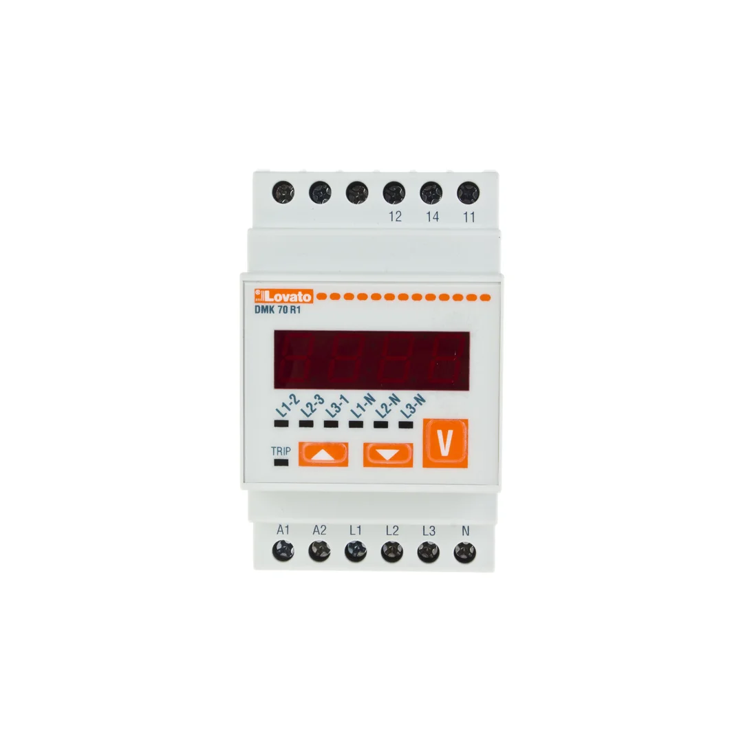 Woltomierz trójfazowy cyfrowy modułowy 15-660V DMK70R1