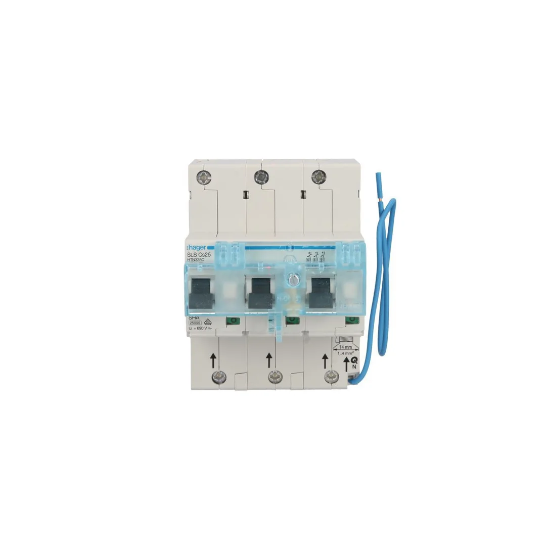 Wyłącznik nadprądowy selektywny 3P 25A Cs 25kA AC SLS HTN325C