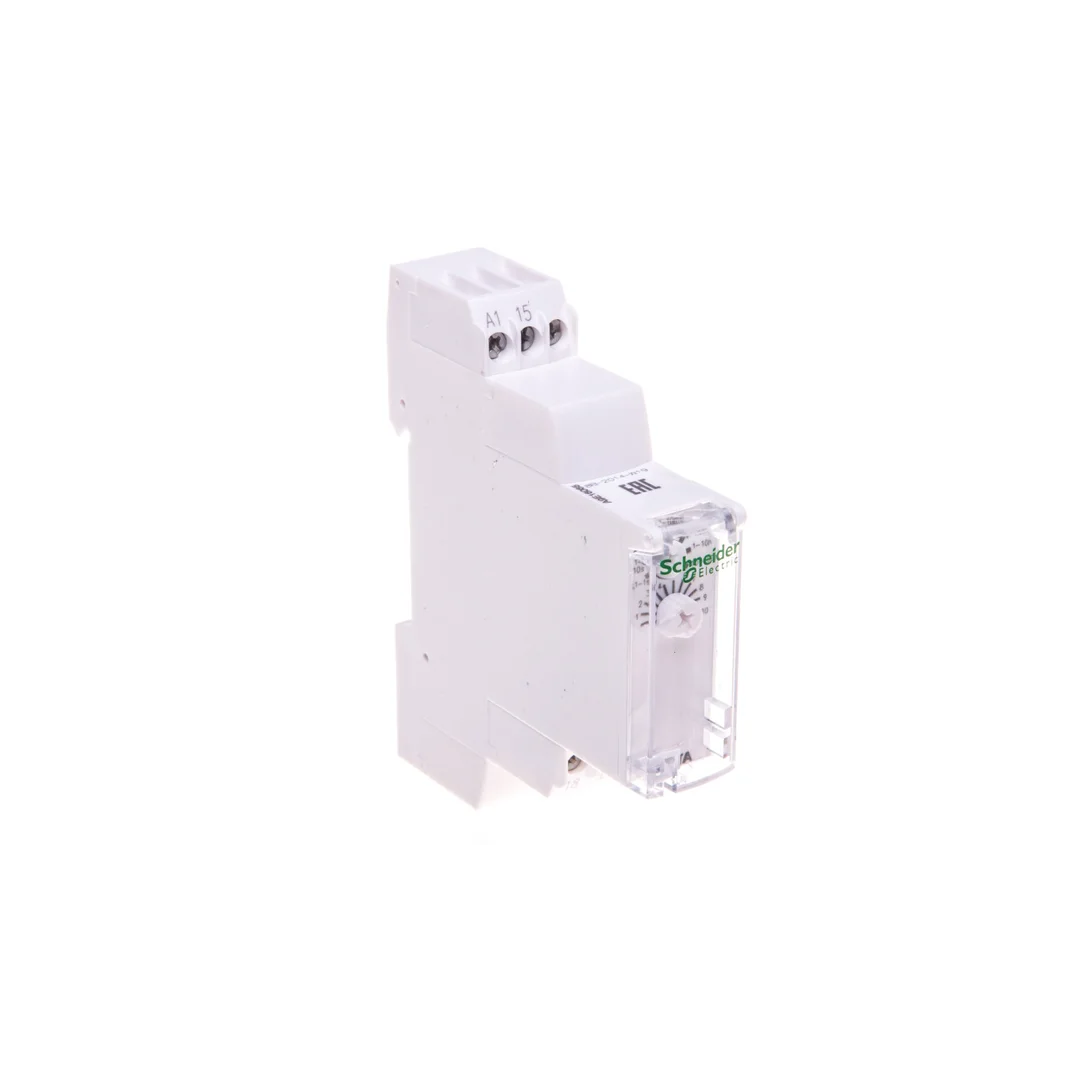 Przekaźnik czasowy 1P 8A 0,1-360000sek 24V DC 24-240V AC opóźnione załączenie RTA A9E16065