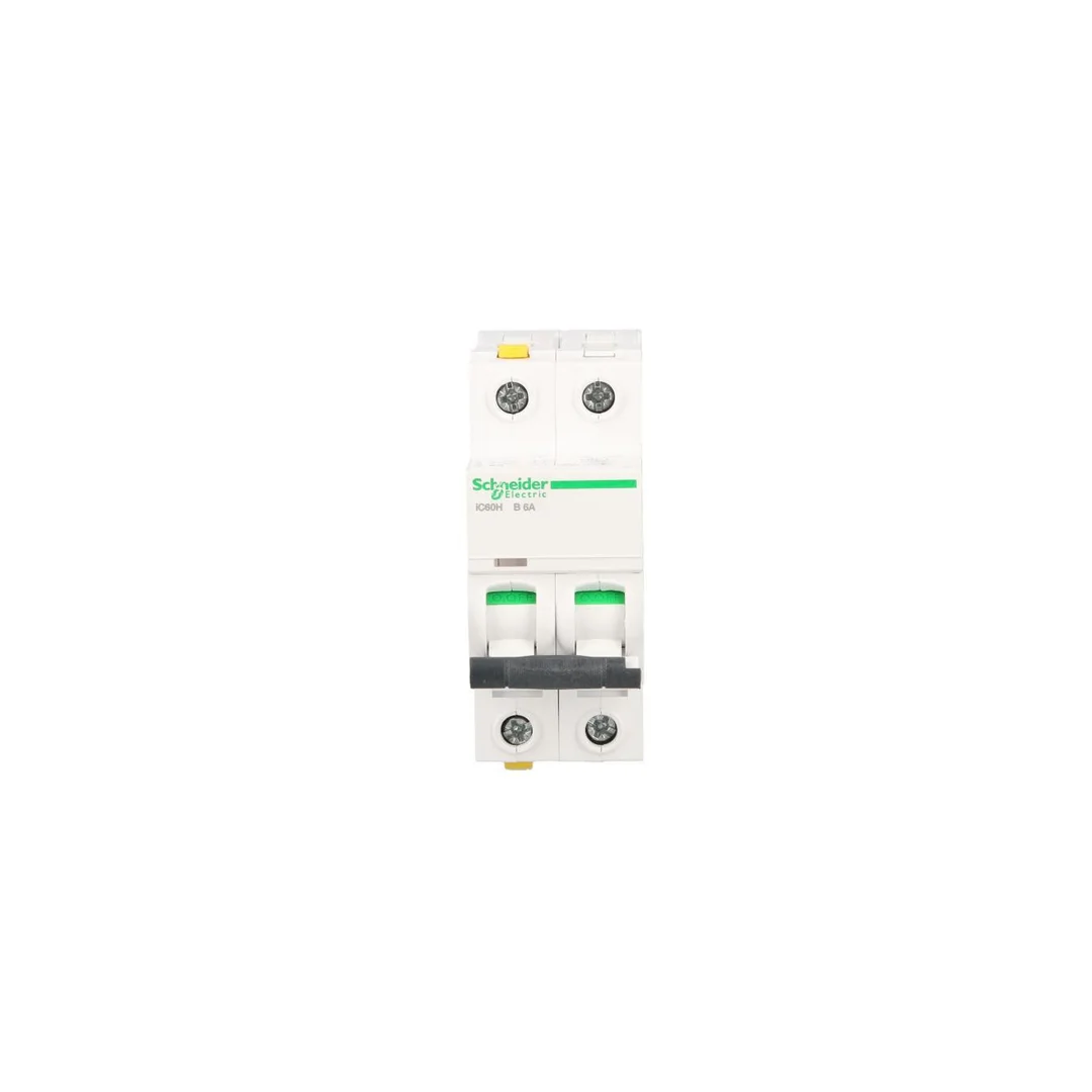 Wyłącznik nadprądowy 2P B 6A 10kA AC iC60H-B6-2 Acti9 A9F06206
