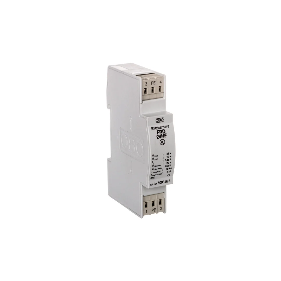 Ogranicznik przepięć dla systemów dwużyłowych 19VAC/28VDC 9kA 18kV FRD 24 HF 5098575