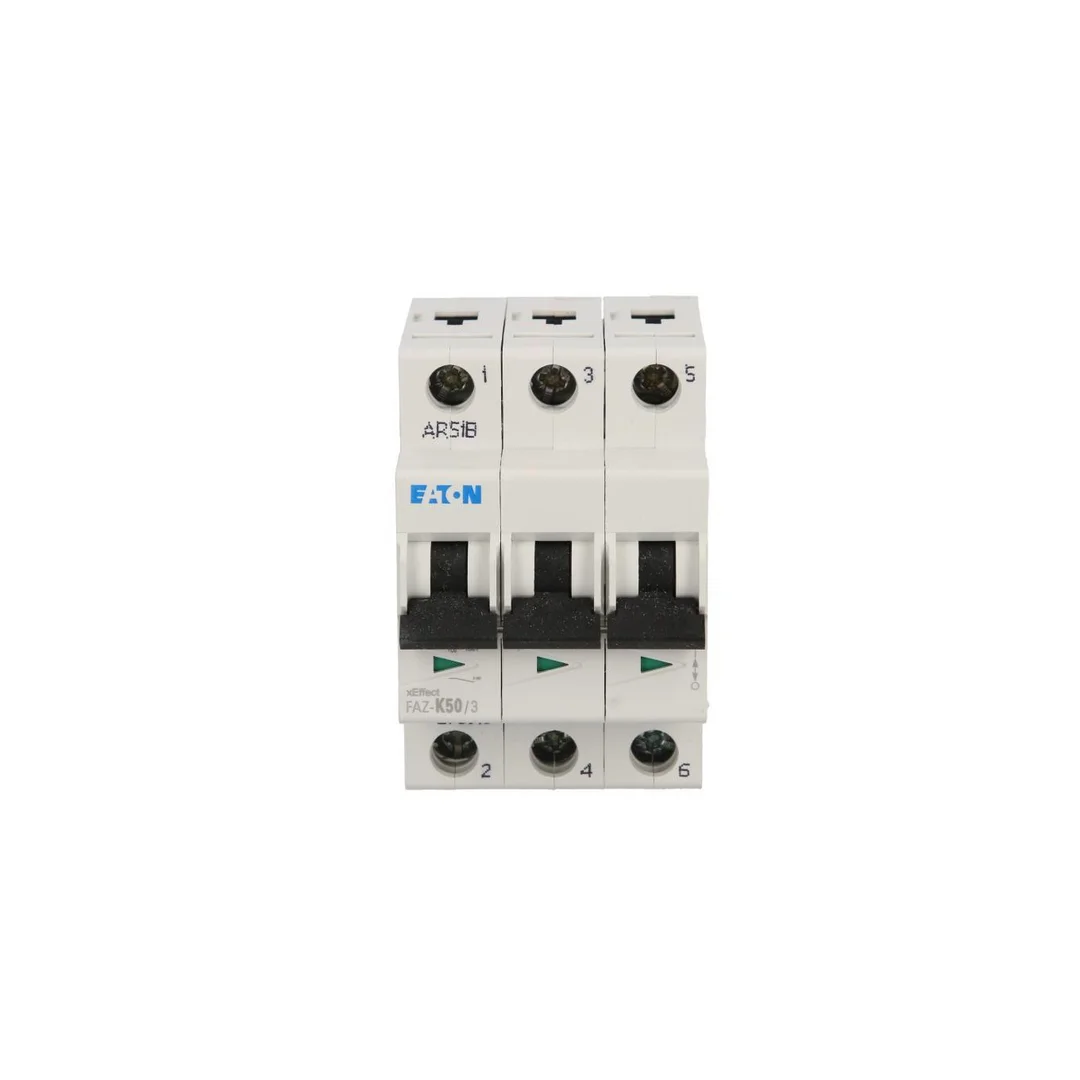 Wyłącznik nadprądowy 3P K 50A 15kA AC FAZ K50/3 278916