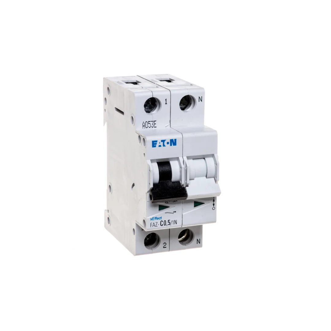 Wyłącznik nadprądowy 1P+N C 0,5A 15kA AC FAZ C05/1N 278657