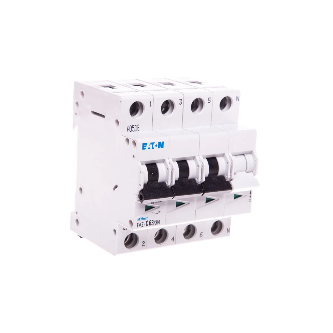 Wyłącznik nadprądowy 3P+N C 63A 15kA AC FAZ C63/3N 278981