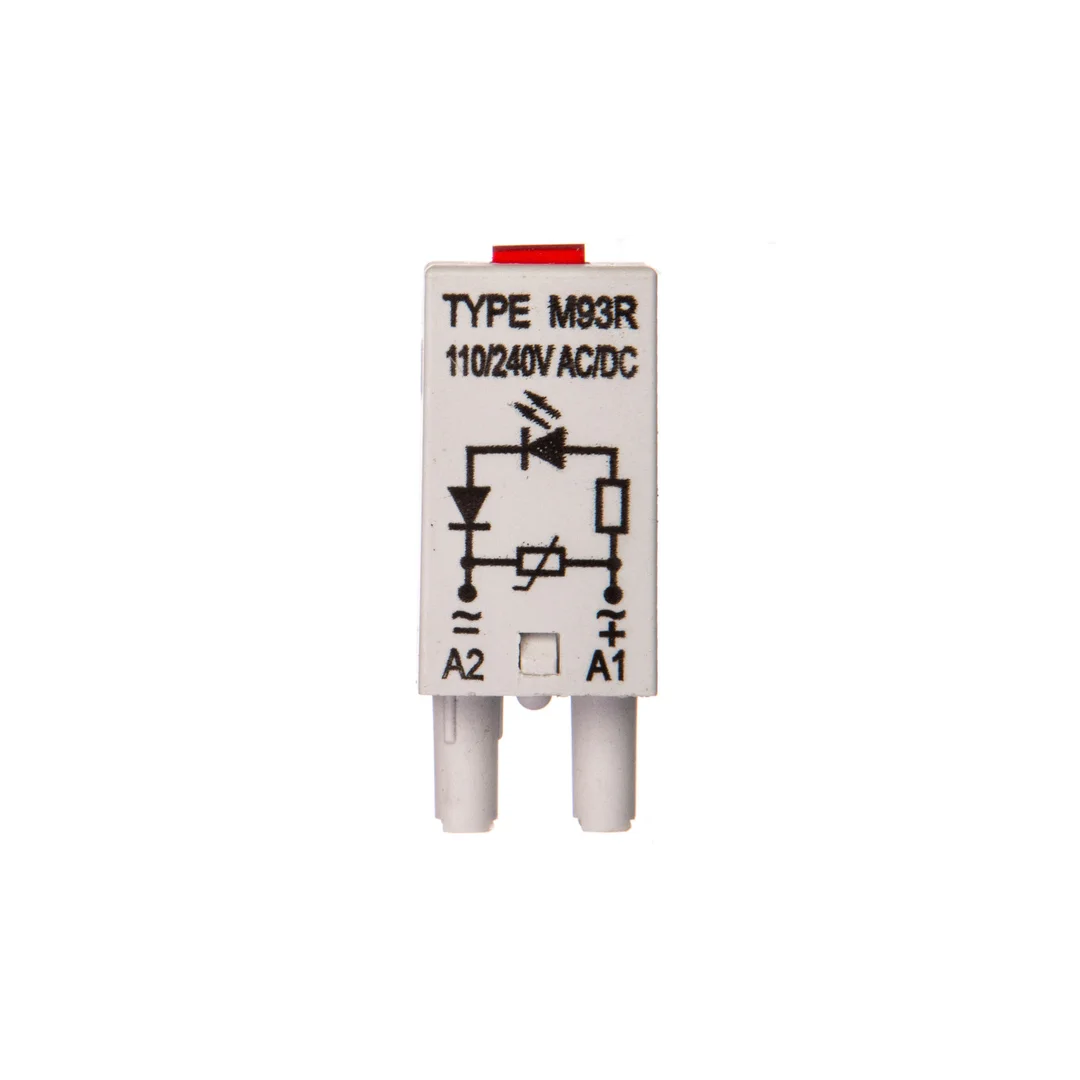 Moduł sygnalizacyjny LV (dioda LED czerwony + warystor V) 110-230 V AC/DC M93R szary 854861