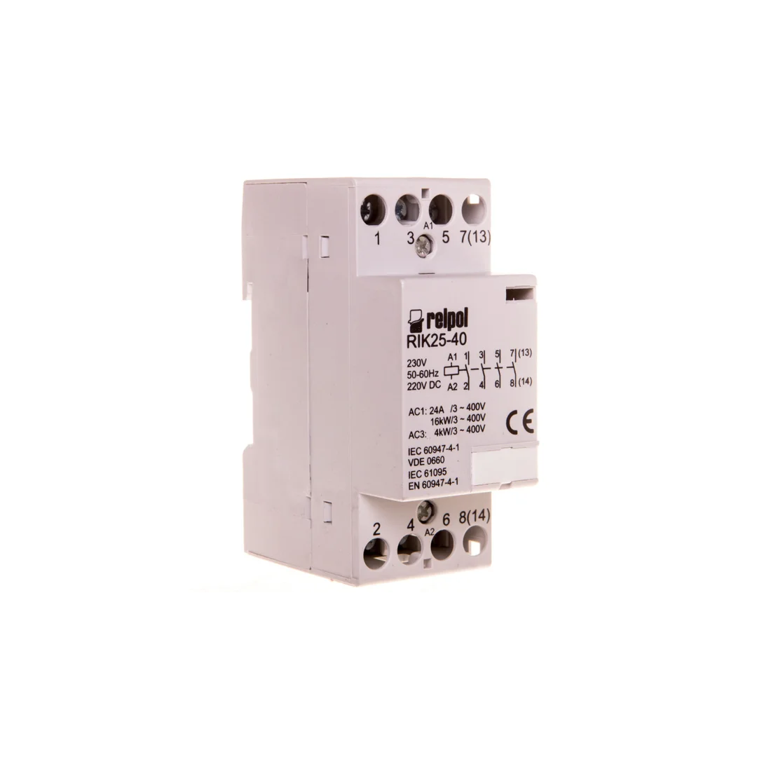 Stycznik modułowy 25A 4Z 0R 230V AC/DC RIK25-40-230 2608213