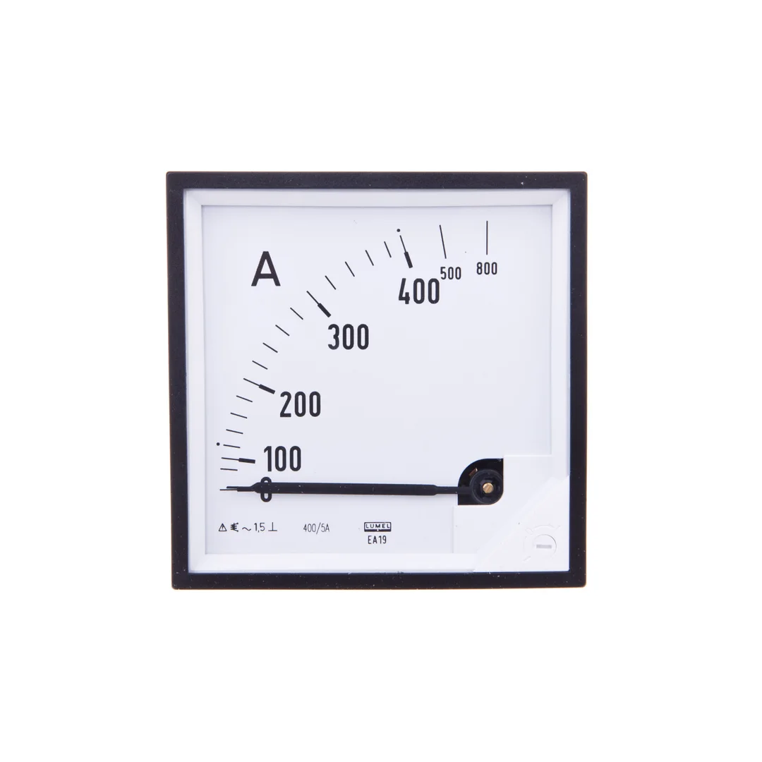 Amperomierz analogowy tablicowy 400/800A do przekładnika 400/5A 96x96mm IP50 C3 K=90 st. EA19N F42100000000