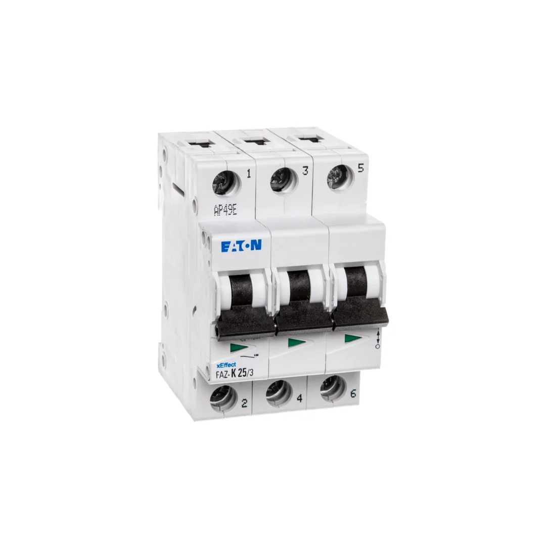 Wyłącznik nadprądowy 3P K 25A 15kA AC FAZ-K25/3 278913