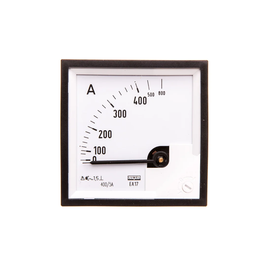 Amperomierz analogowy tablicowy 800/400A do przekładnika 400/5A 72x72mm IP50 C3 K=90 st. EA17N F42100000000