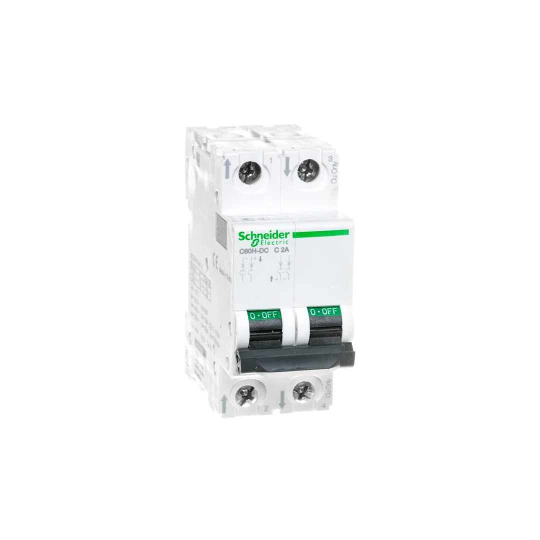 Wyłącznik nadprądowy 2P C 2A 6kA DC C60H Acti9 A9N61522