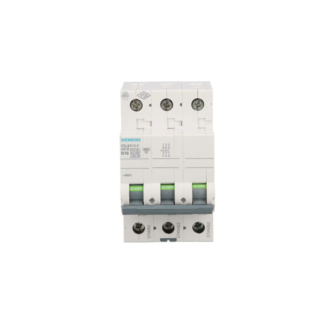 Wyłącznik nadprądowy 3P B 16A 6kA AC SENTRON 5SL6316-6
