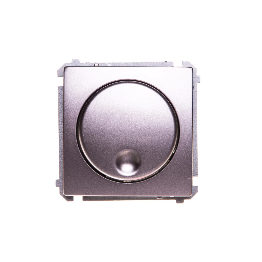 Simon Basic Ściemniacz naciskowo obrotowy (moduł) 20-500W 230V stal inox BMS9T.01/21