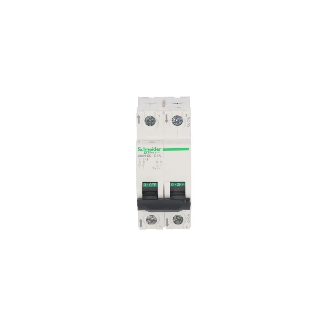 Wyłącznik nadprądowy 2P C 1A DC C60H-DC-C1-2 Acti9 A9N61521