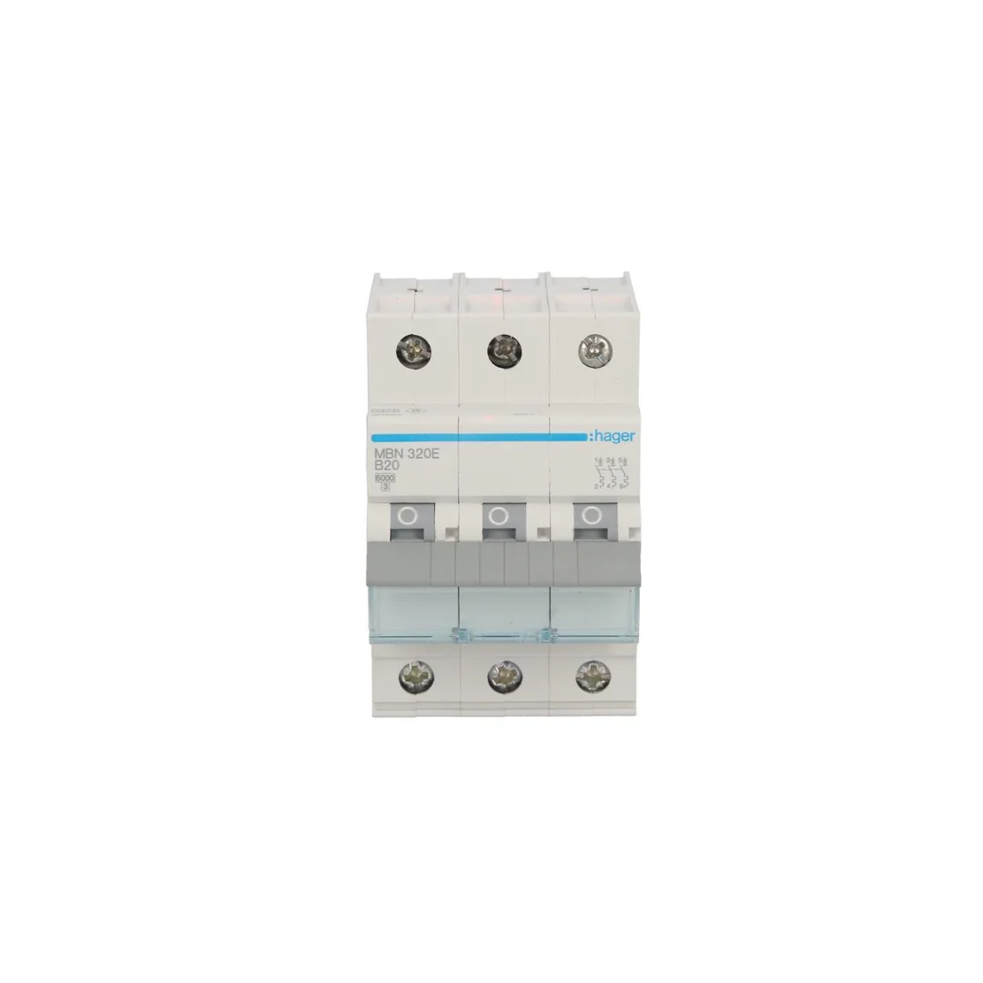 Wyłącznik nadprądowy 3P B 20A 6kA AC MBN320E
