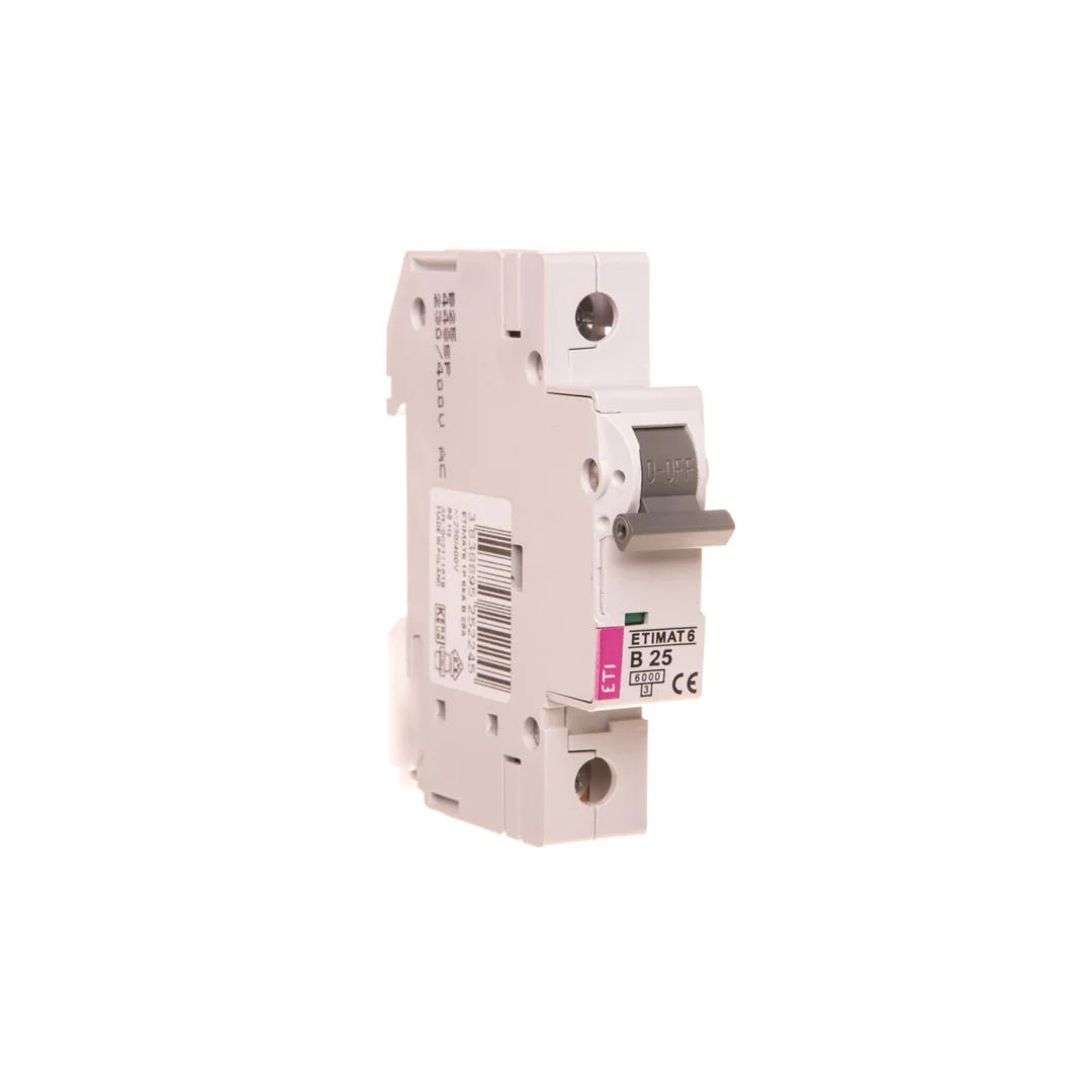 Wyłącznik nadprądowy 1P B 25A 6kA AC ETIMAT 6 002111518