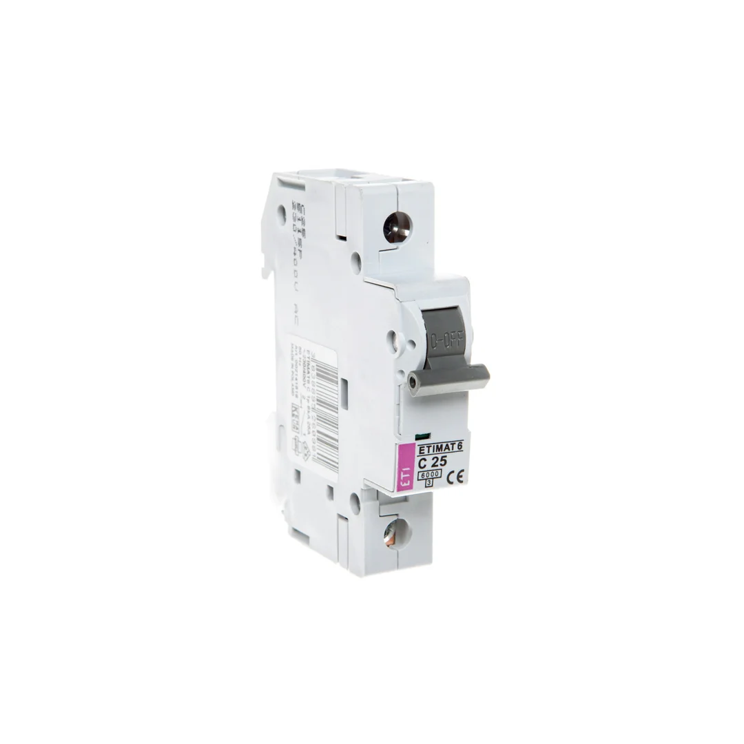 Wyłącznik nadprądowy 1P C 25A 6kA AC ETIMAT 6 002141518