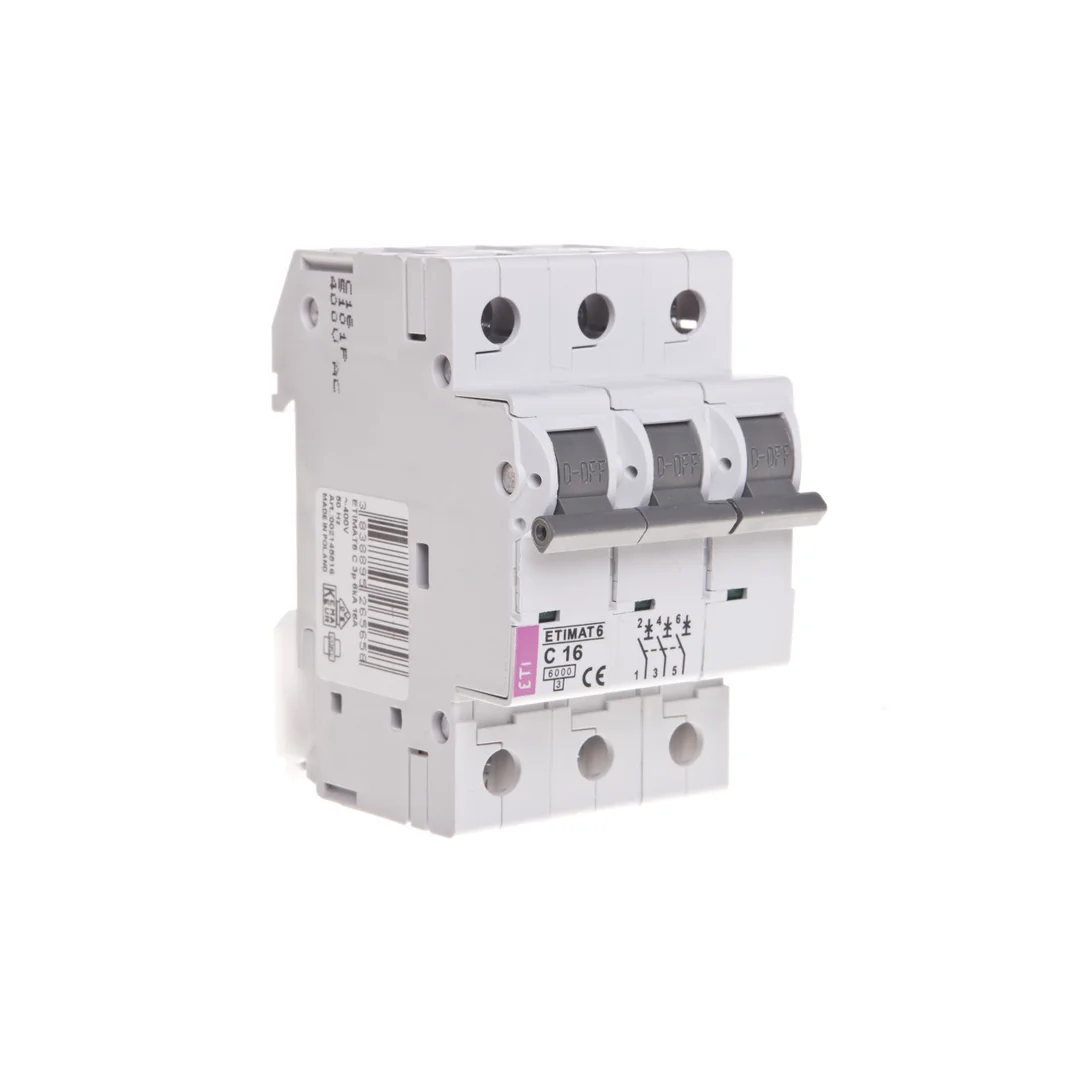 Wyłącznik nadprądowy 3P C 16A 6kA AC ETIMAT 6 002145516