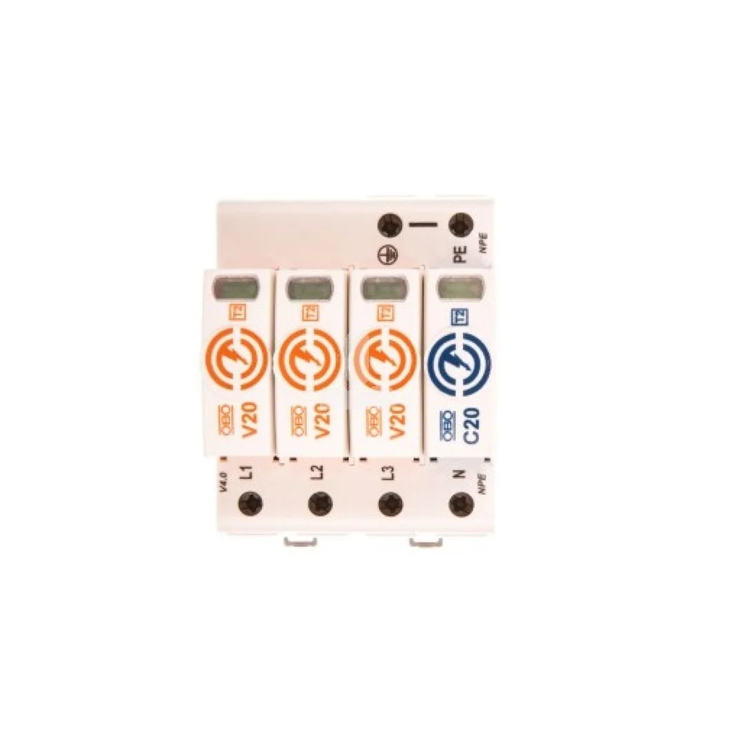 Ogranicznik przepięć Typ T2 3P+N 40kA 280V V20-3+NPE-280 (do sieci TN-S i TT) 5095253