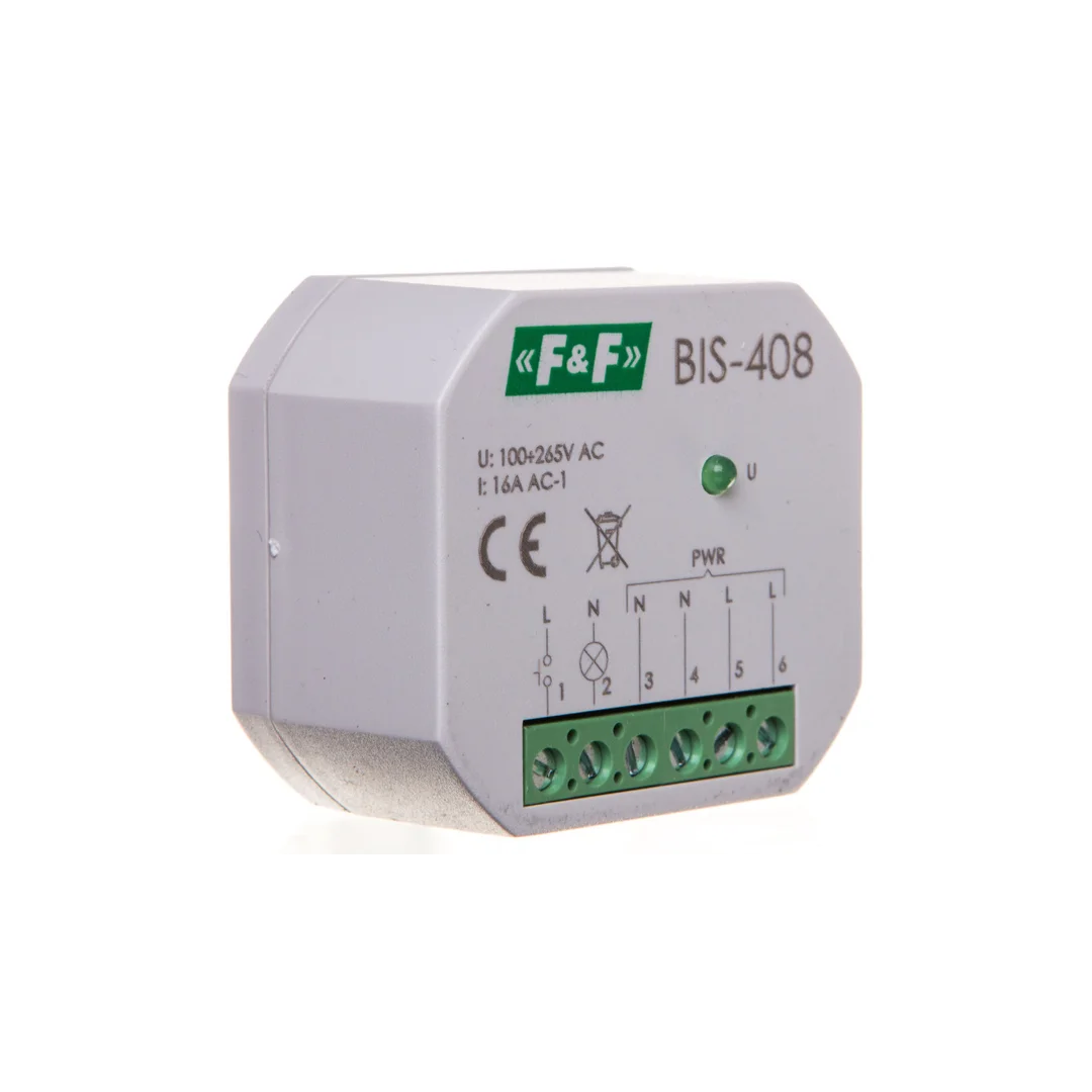 Przekaźnik bistabilny 1Z 16A 230V AC BIS-408