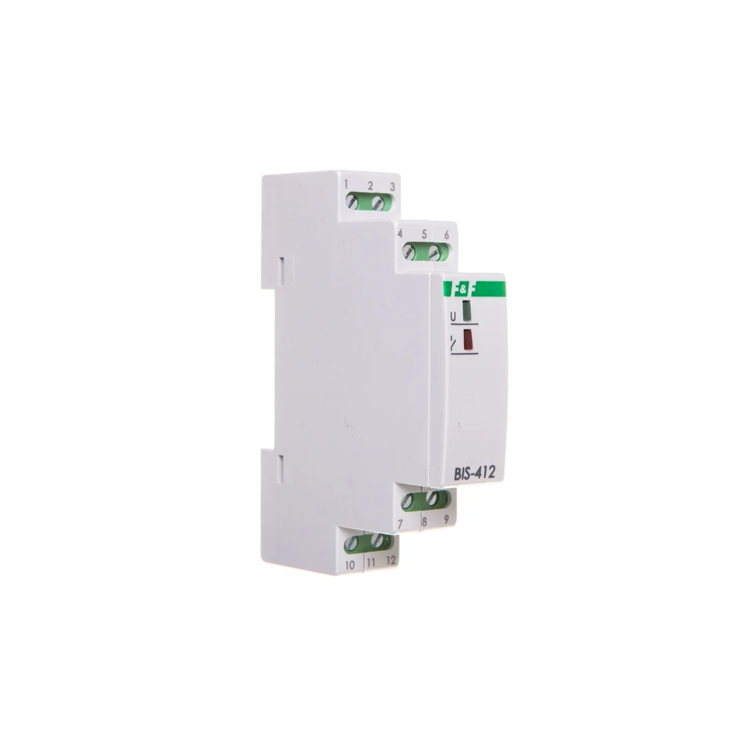 Przekaźnik bistabilny grupowy 1Z 230V AC z przkeaźnikiem inrush BIS-412i