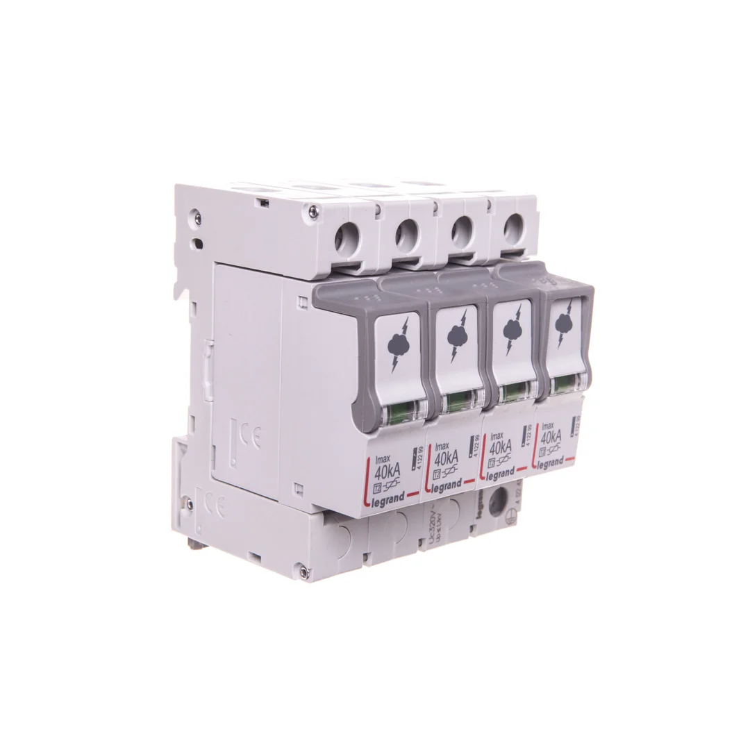 Ogranicznik przepięć Typ T2 4P 40kA 1,7kV ON 300 TT, TN (TNC, TNS) 412243