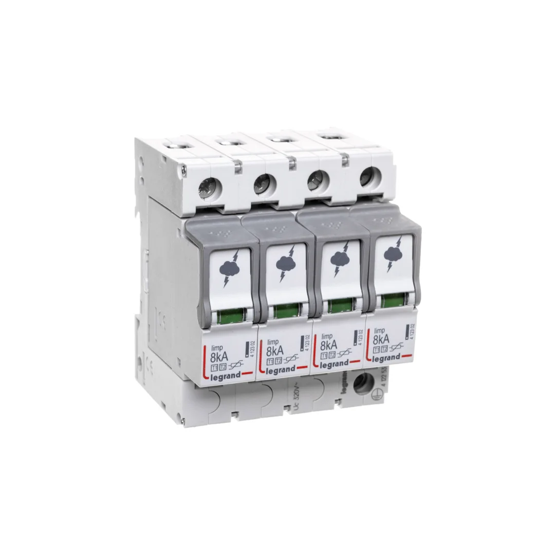 Ogranicznik przepięć Typ T1+T2 4P 8kA 1,3kV ON 300 TT, TN (TNC, TNS) 412253