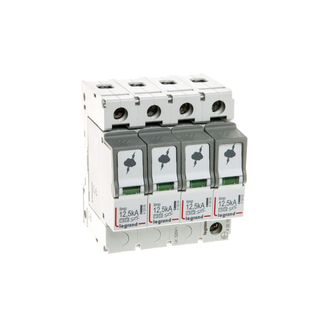 Ogranicznik przepięć Typ T1+T2 4P 12,5kA 1,5kV ON 300 TT, TN (TNC, TNS) 412273