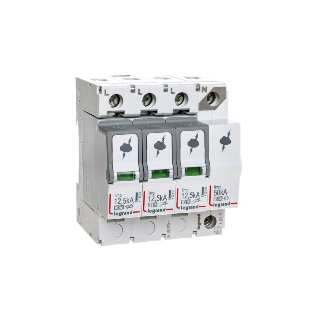 Ogranicznik przepięć Typ T1+T2 3P+N 12,5kA 1,5kV ON 300 TT/TNS 412277