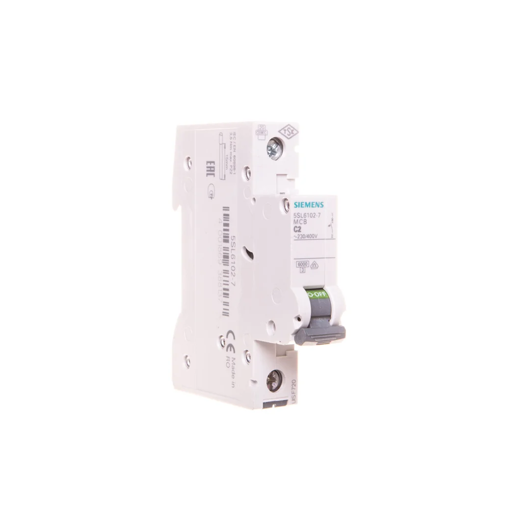 Wyłącznik nadprądowy 1P C 2A 6kA AC SENTRON 5SL6102-7